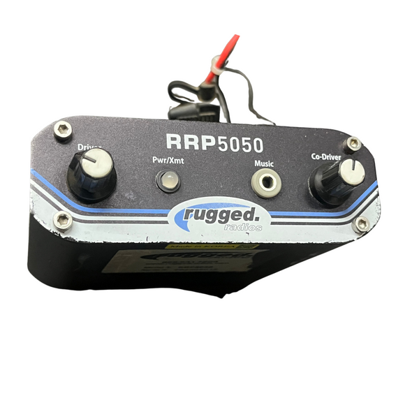 Used Rugged Radios RRP5050 2-Person Sport Race Intercom + Inline Audio Filter