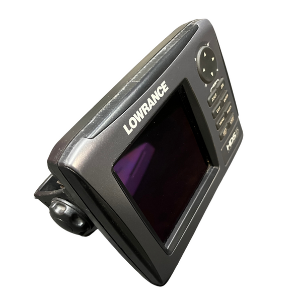 Used Off-Road Lowrance HDS 5 Head Unit – Includes Sun Cover, Mounting Bracket & Power Cable