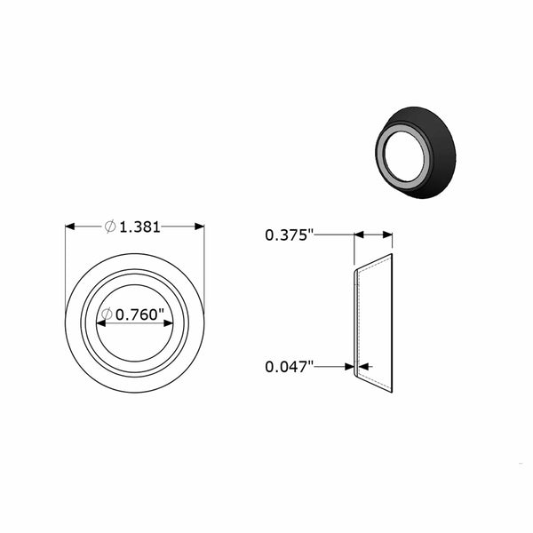 3/4" Rod End Seal