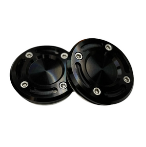 James Way Off-Road D44 Hub Cover Kit - Raw/Black Anodized Finish